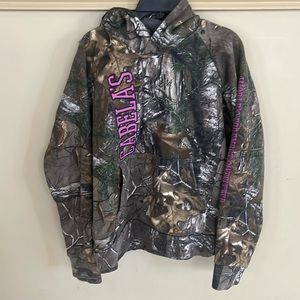 Cabela’s camouflage, hooded sweatshirt, size kids, extra large